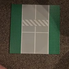 Lego Town Green Baseplate Road 32 x 32 Straight Crosswalk 2358p02 City 6551 6339