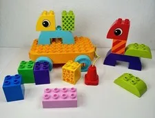 Lego Duplo Toddler Build and Pull Along set (10554) Retired 99% Complete Animals