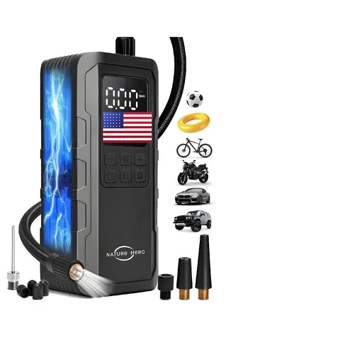 Nature Hero Tire Inflator Portable Air - Air Pump For Car Tires 150Psi Cordless