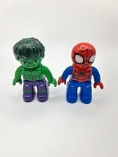 Lego Superhero Duplo Spider-Man and Hulk Figures Lot of 2