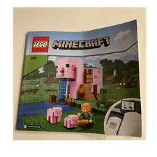 LEGO Minecraft The Pig House 21170 Illustrated Instruction Manual Booklet