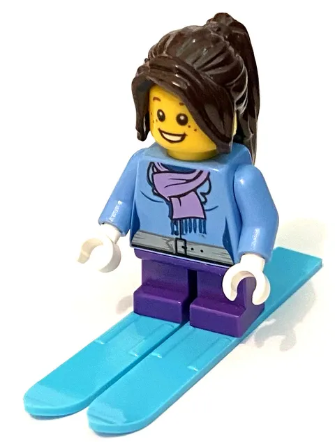 LEGO Minifigure Little Girl Skier Ski Winter Vacation Snow