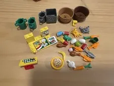Lego Food And Trash Can Lot