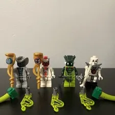 LEGO Ninjago Rattla, Snappa, Lizaru, & Chopov Minifigures