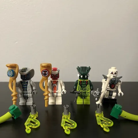 LEGO Ninjago Rattla, Snappa, Lizaru, & Chopov Minifigures