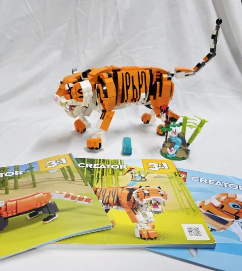 LEGO 31129 Majestic Tiger (2022, 100% Complete W/ Manuals, Creator, Retired)