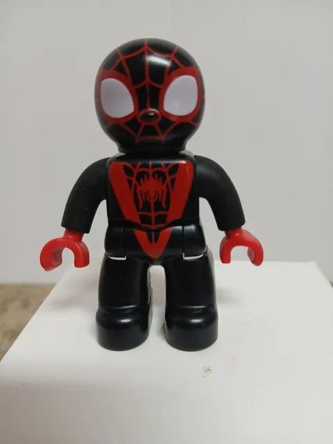 Lego Duplo Marvel Spidey Amazing Friend 2.5" Miles Morales black suit figure Toy