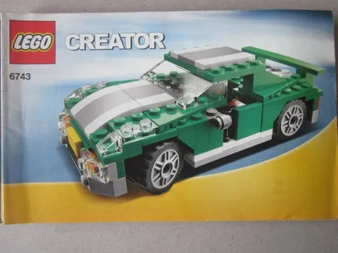 Lego Building Instructions Instruction Creator 6743 Green Porsche, Green Porsche