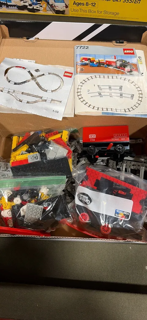 LEGO 7722 Steam Cargo Train Set Trains Complete Set w/ Manual