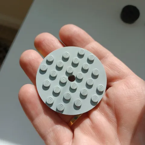 Lego Part  11213 6x6 Grey Round Plate