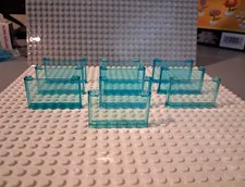 LEGO Windscreen 1 x 6 x 3. In Light Blue. Lot Of 10