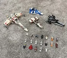 LEGO Star Wars Lot 6212 X-Wing 8093 7915 8085 + Minifigures & Droids