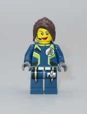 LEGO female Agents Trace girl ponytail minifigure 8633 8635 8637 8970