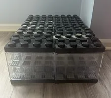 Mini figures LEGO Display Cases Black Stackable Lot Of 22