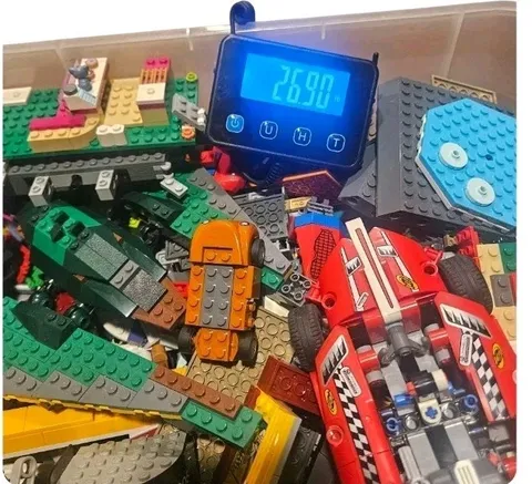LEGO Parts Lot 25.5 lbs Mixed Sets Vehicles Minifigs Instructions Bulk Bundle