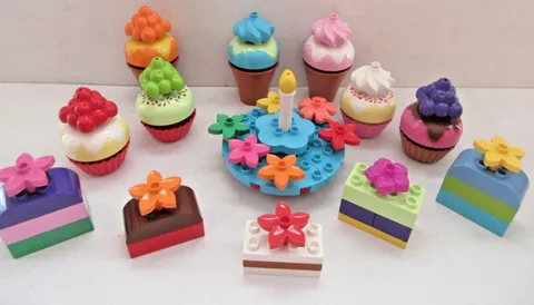 Lego Duplo Cupcakes & Ice Cream Toy Lot Toy Bundle Preschool