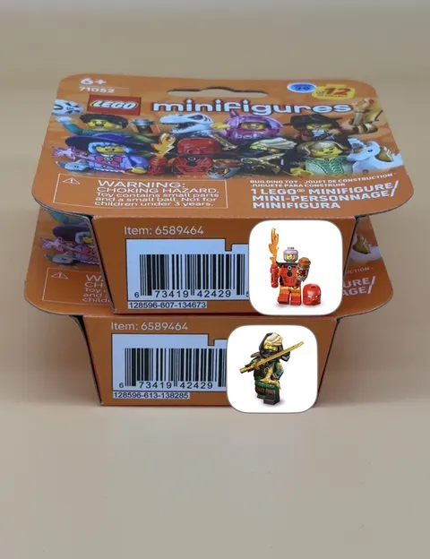 2 LEGO Minifigures Series 29 - Mysterious Ronin & Bionicle Cosplayer Sealed NIB