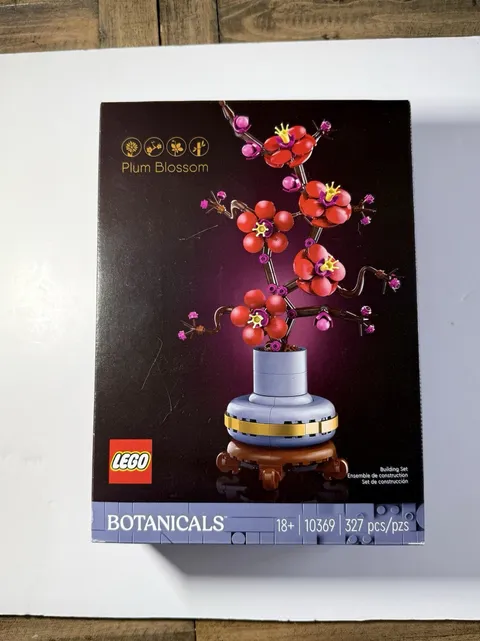 LEGO Botanicals:  Plum Blossom (10369) Botanical Collection, 327 Pieces - NEW