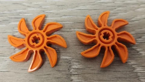 Lego 41530 60591 Orange Propeller 8 Blade 5 Diameter Part Piece Lot Of 2