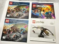 4 Lego - Instruction Manuals Only - WIZARDING WORLD & FANTASTIC BEASTS