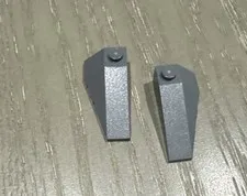 LEGO Wedge 2 x 4 Triple Right (43711) & Left (43712) Dark Gray