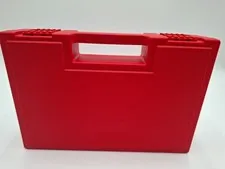 VTG 1985 Lego Red Storage Travel Carrying Case Lego Brick Closure 4960/1 Denmark