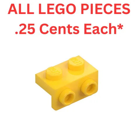 LEGO Bracket 1x2-1x2 Yellow 99781 - Genuine LEGO Parts Pieces Bulk
