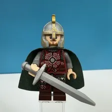 LEGO Lord Of The Rings Eomer Green cape Minifigure 9471 Lor010 Lotr Éeomer Éadig