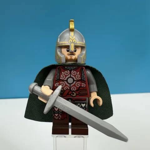 LEGO Lord Of The Rings Eomer Green cape Minifigure 9471 Lor010 Lotr Éeomer Éadig