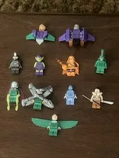 Lego Marvel Spiderman Sinister Six Villain Minifigure Lot Of 9 + 2 Gliders!