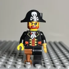 LEGO pi081 Pirates Captain Brickbeard 6243 10210 minifigure - 2A2