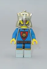 LEGO Castle King Leo Chrome Gold Crown minifigure 6026 6098 6091 6095