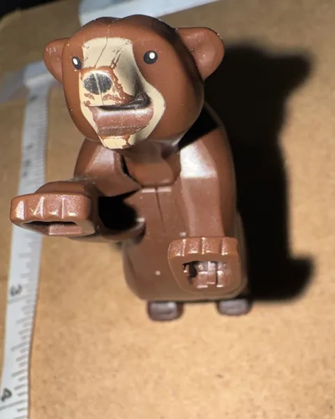 LEGO Dark Brown Bear Animal Minifigure from Sets 4438 4440 Forest Genuine 2012