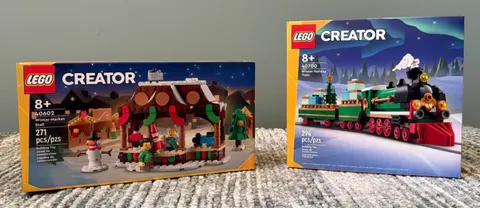 LEGO Creator 40602 Winter Market Stall & 40700 Winter Holiday Train NEW/SEALED
