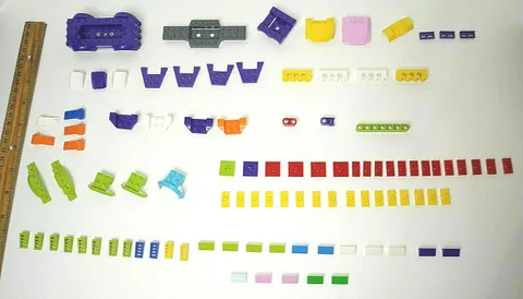 100 piece set Lego Technic Friends Purple Transportation Car Mud Guard MOC