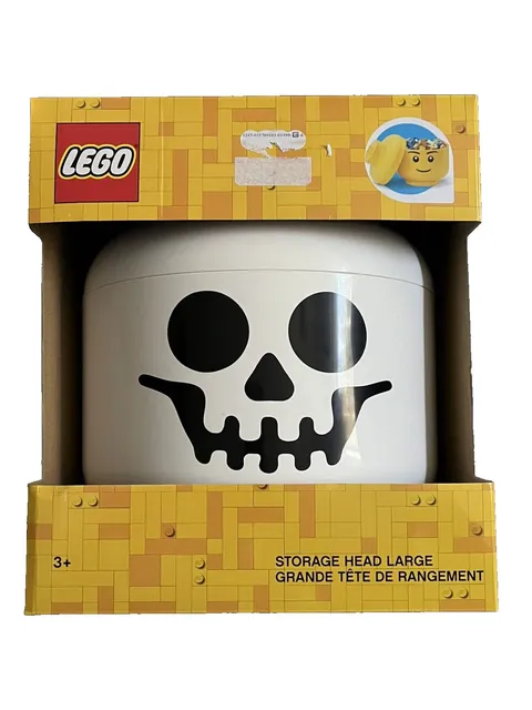 LEGO Official Large Skull Skeleton Halloween Storage Head NEW