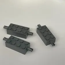 Lego 6249 Dark Gray Replacement Parts Pieces Lot of 3