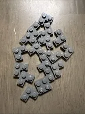 LEGO 2420 Dark Bluish Gray Plate 2 x 2 Corner 17 Pieces