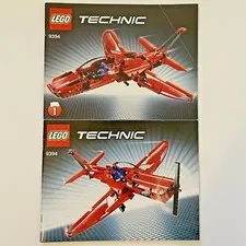 LEGO 9394 TECHNIC Red Jet Plane INSTRUCTION BOOKLET MANUAL ONLY No Bricks or Box
