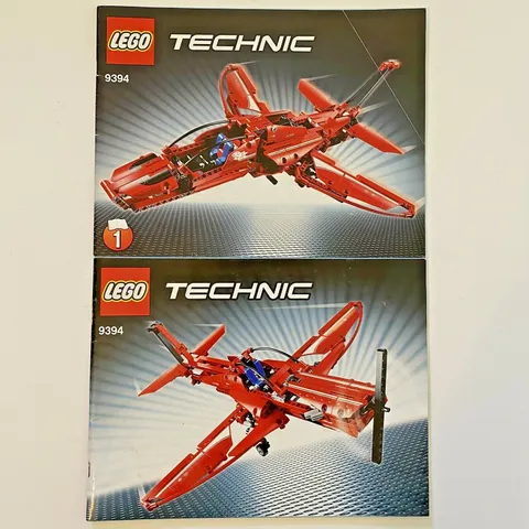 LEGO 9394 TECHNIC Red Jet Plane INSTRUCTION BOOKLET MANUAL ONLY No Bricks or Box