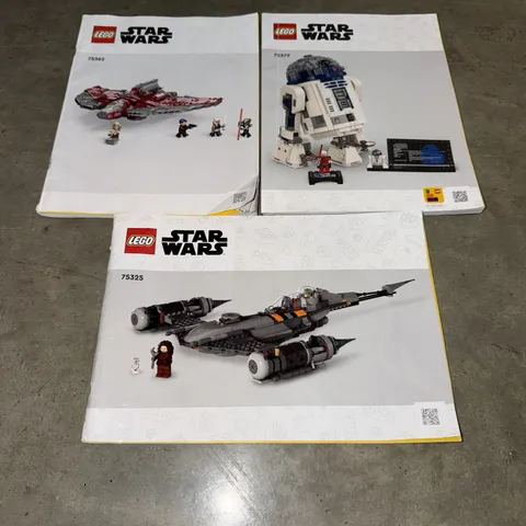 LEGO Star Wars Instruction Manuals Lot 75325 75379 75362 Mandalorian