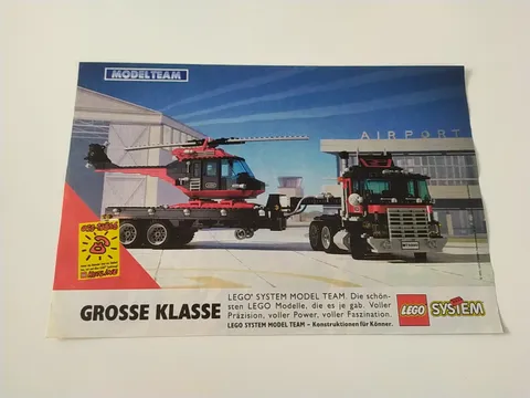 Rare Advertising Flyer Advertising Sheet Lego System Model Team 5590 1993