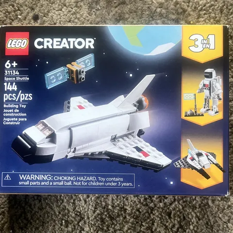 LEGO Creator 3-in-1 Space Shuttle 31134 Set 144 pcs Astronaut Ages 6+