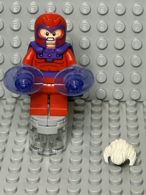 LEGO Marvel X-Men Magneto Minifigure sh0997 w/ All Accessories - MINT Condition!