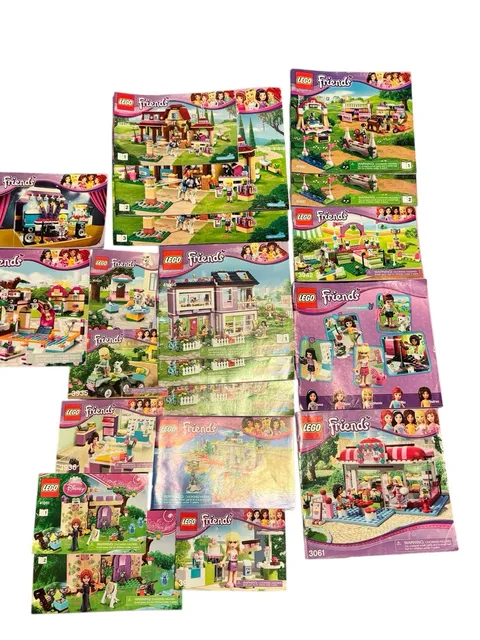 Lego Friends Manual Book Lot 3061 41057 3942 41095 41315 3930 3936 41051 3935