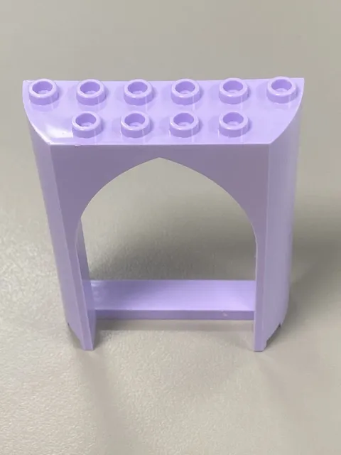 LEGO Lavender Panel 2x6x6 with Pointed Arch Ref 35565 Set 41162 43289 43196