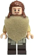 LEGO® Minifigure Star Wars sw1334a Qui-Gon Jinn Reddish Brown Beard - RARE