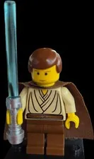 LEGO Star Wars Minifigure Obi-Wan Kenobi (Young Padawan)  w/ Lightsaber D 01
