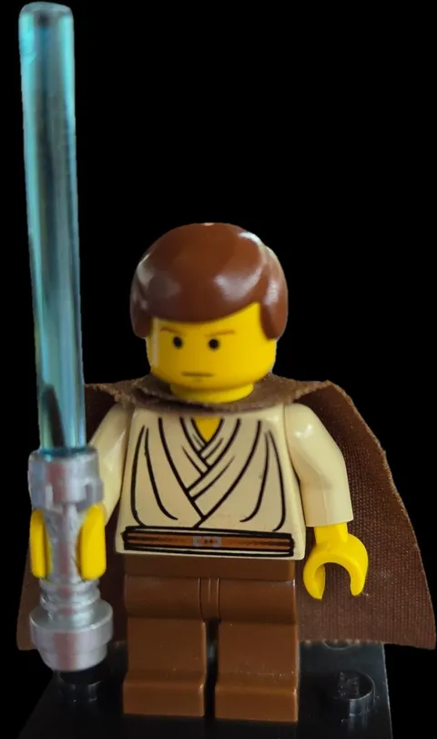 LEGO Star Wars Minifigure Obi-Wan Kenobi (Young Padawan)  w/ Lightsaber D 01