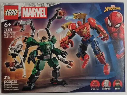 Lego Marvel 76338 Mech Battle: Spider-Man VS Doc Ock (315 Pieces) SEALED